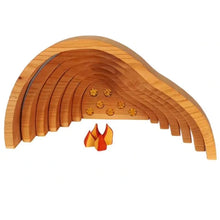 Load image into Gallery viewer, Bauspiel Dragon's Lair with Treasure and Camp Fire