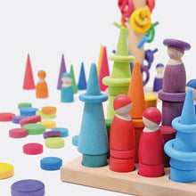 Load image into Gallery viewer, Grimm's Stacking Game Small Rollers Rainbow