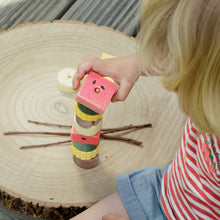 Load image into Gallery viewer, Yellow Door Sensory Play Stones - Threading Kebabs