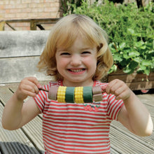 Load image into Gallery viewer, Yellow Door Sensory Play Stones - Threading Kebabs