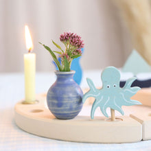 Load image into Gallery viewer, Grimm&#39;s Decorative Figure Blue Vase
