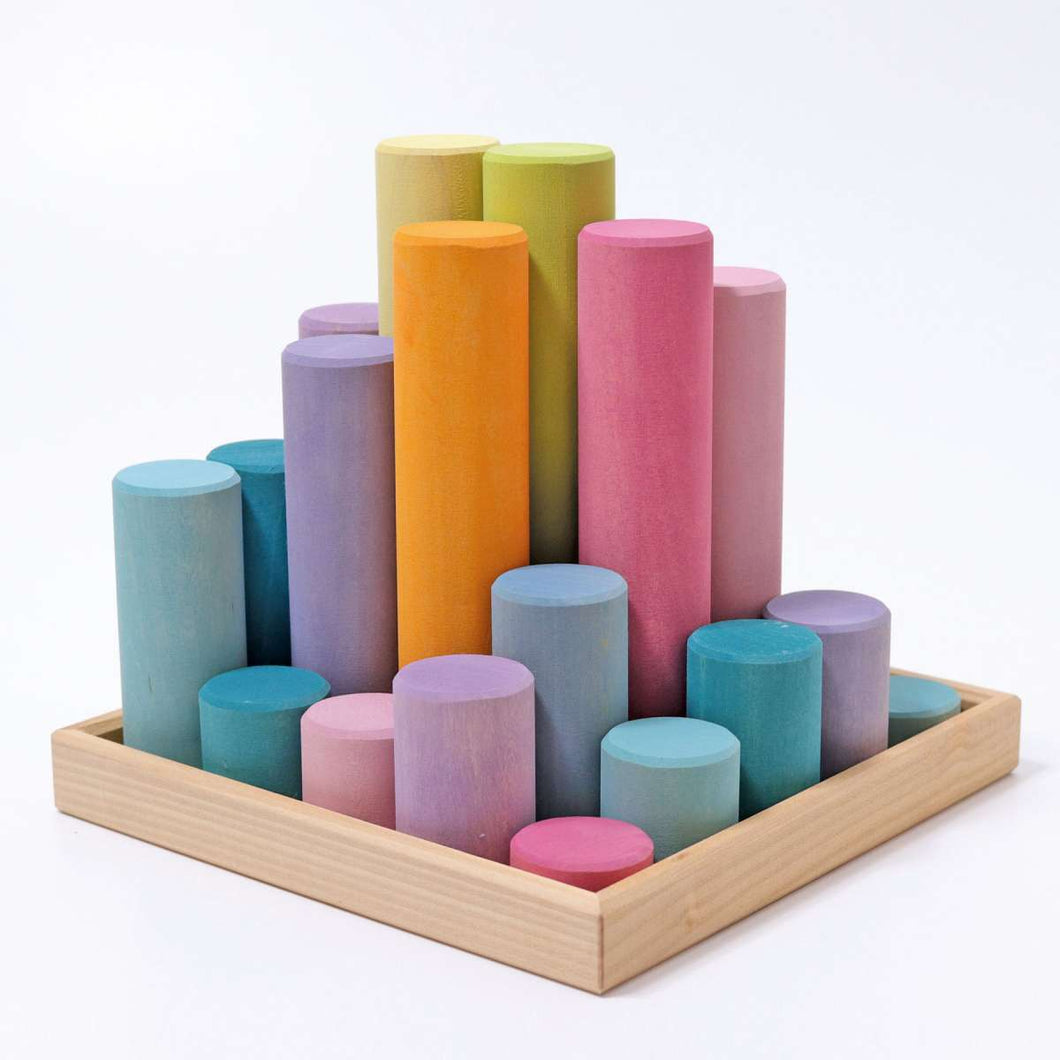 Grimm’s Large Building Rollers Pastel