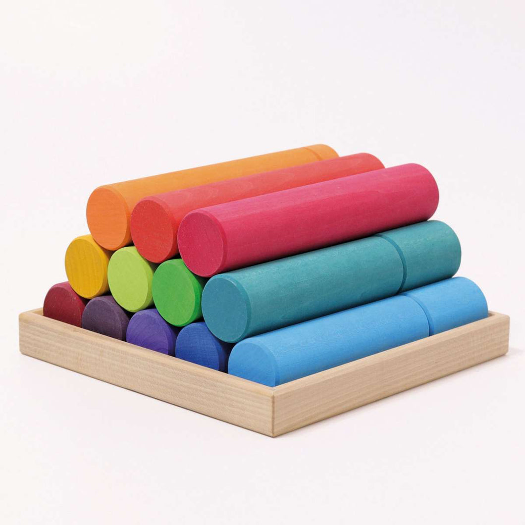 Grimm’s Large Building Rollers Rainbow