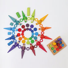 Load image into Gallery viewer, Grimm&#39;s Stacking Game Small Rollers Rainbow
