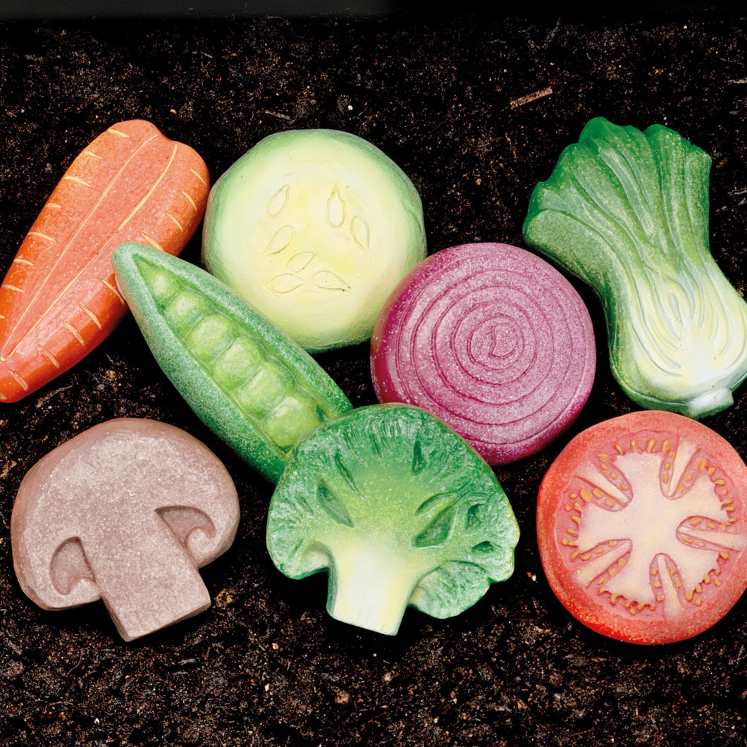 Yellow Door Sensory Play Stones - Vegetables